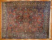 Persian Goum scatter rug, approx 22 x 32 Iran, modern Est $250-350 840 Antique Kerman