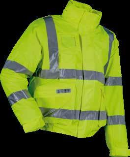 000 mm 5 Saturn Yellow (S-XXL) Microflex Flame-Retardant High-Visibility Winter Rain Jacket Quilted