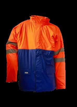 000 mm S-XL Royal Blue / Royal Blue / 5 Saturn Yellow Microflex Flame-Retardant High-Visibility Winter Jacket Detachable quilted lining in body and sleeves Zipper