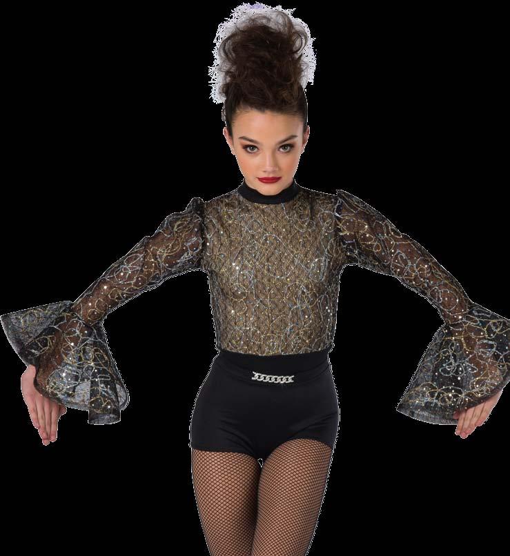 short unitard with gold/silver