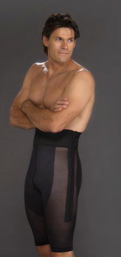 Male Compression Girdle Order by Length: 4-8100 Below-the-Knee 4-8112 Above-the-Knee Sizes: XS - 2XL Waist Size Inches