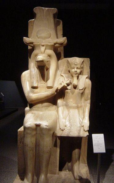 Fig. 3. Amenhotep III with the god Sobek.