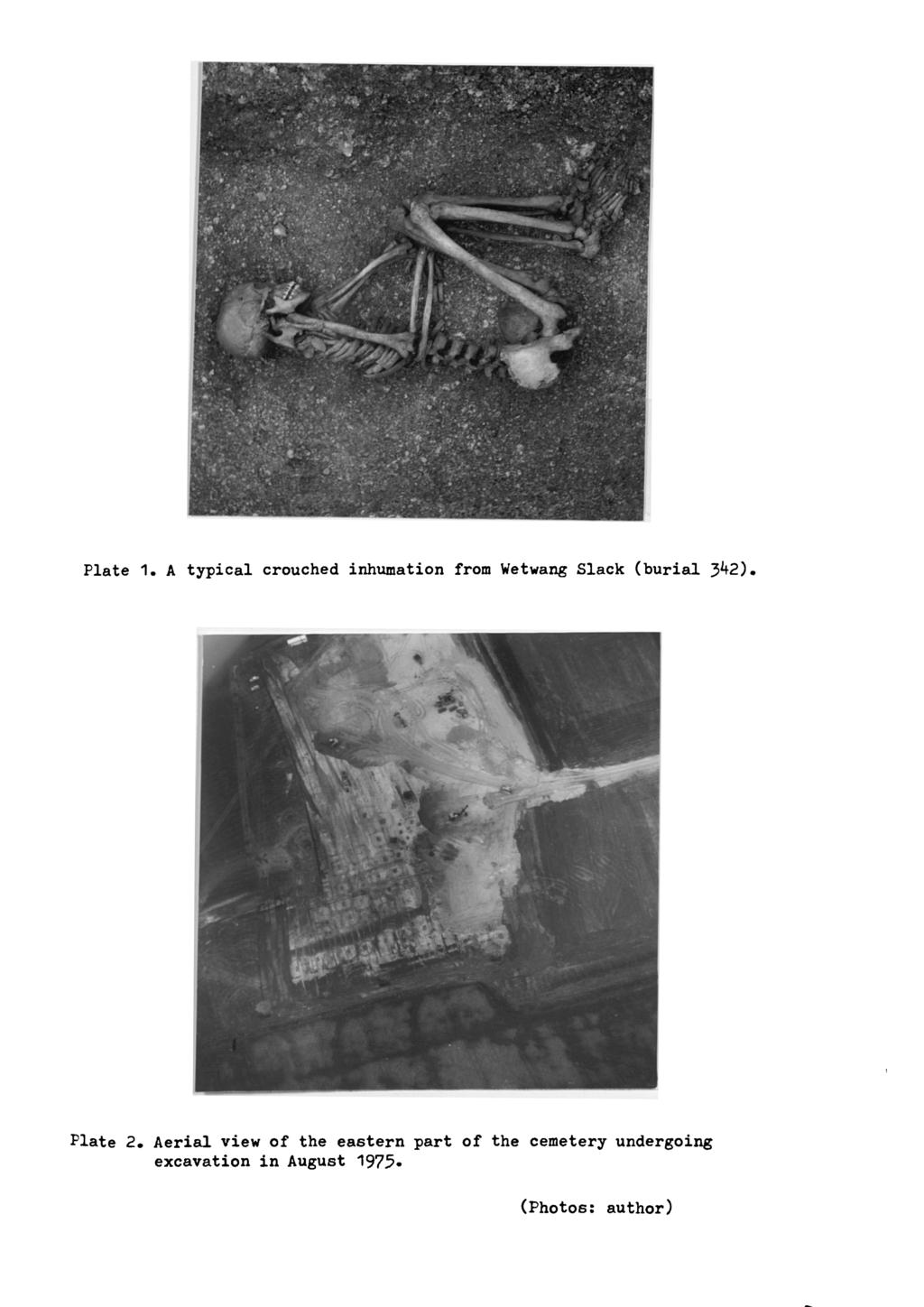 Plate 1. A typical crouched inhumation from Wetwang Slack (burial 342). Plate 2.