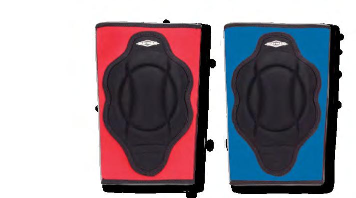 pad is back-tacked to prevent unravelling Washable Royal/Red Reversible Black/Royal