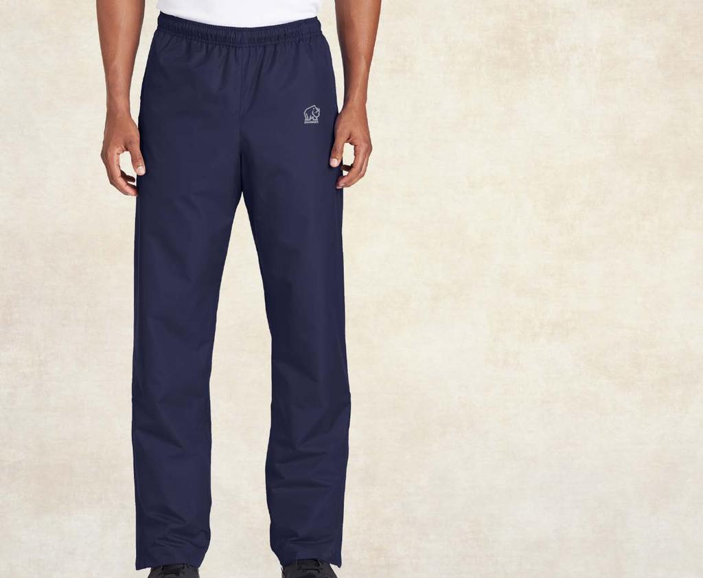 $65 TRACK PANT SKU: 318101002 This water-repellent, wind-resistant pant is ideal for contact practices or warm-ups while enduring the elements.