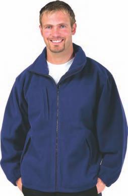 100% Polyester, Anti-Pill Finish, 280g Colour: Navy Sizes: S - 4XL 18 Two side zip pockets and one chest zip pocket.