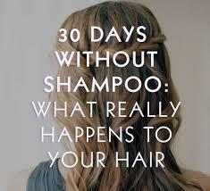 DAY 75 No shampoo may be better for your hair Could shampoo be a thing of the past? Millions of us spend a lot of time and money on it, but is it necessary?