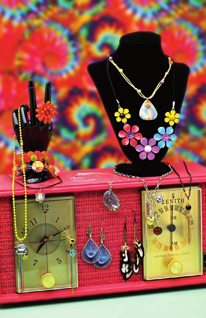 Love bugs, tie-dye and late night drive-ins Outfit your wardrobe with retro charms, pendants, beads and baubles from our exclusive Timeline.
