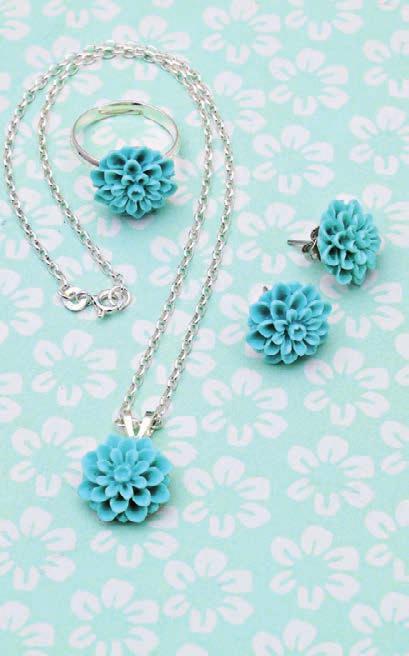 «Thrice as Nice Good things happen in threes as you can see with this dainty floral pendant.