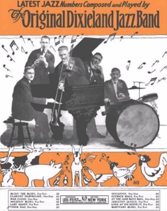 91 TIGER RAG: A Huge Hit Spends Two Weeks as #1 on the Music Charts The first record of Tiger Rag by the Original Dixieland Jazz Band did not reach a wide audience, but their second version, recorded