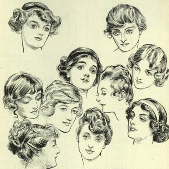 98 Hairstyles From 1915 to 1918 A look at Mary Pickford and Lilian Gish in silent films from the first decade of the 20th century shows the bouncy