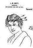 The bandeau, practical or decorative, was also used by women who had chosen to have their hair bobbed.