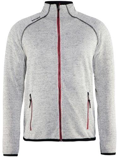 The jacket has contrasting zips and is reinforced with soft shell material on the elbows, shoulders