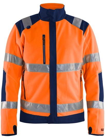 ripstop, fleece, 255/m² Pliable and lightweight high-visibility softshell jacket.