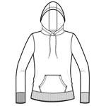 Sport-Tek Ladies Pullover Hooded Sweatshirt. LST254 A proven winner improved with an updated fit, beefier rib knit details and a three-panel hood. It's also colorfast and resists shrinkage.