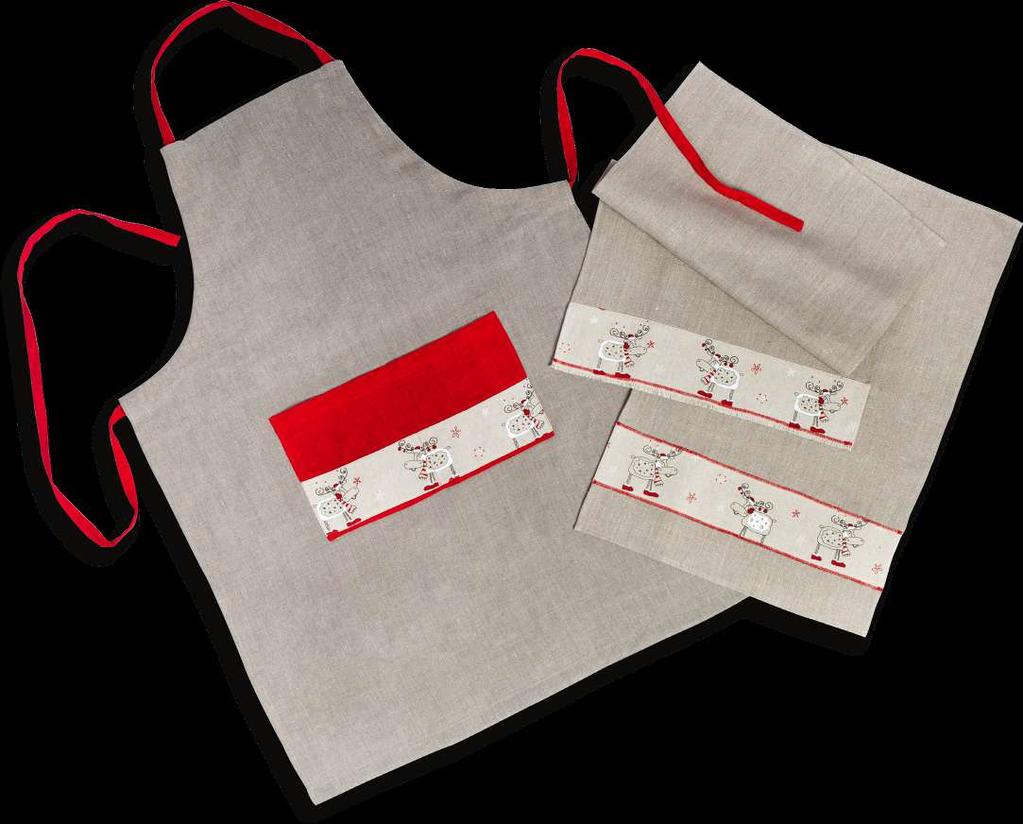 NORDIC DESIGN KITCHEN APRON WITH DOUBLE