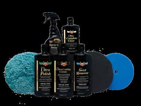 HAND GLAZE ULTRA BUFFING SYSTEM SHOP PAK The buffing and accessory items in the Ultra Buffing System Shop Pak provide everything you need for complete paint