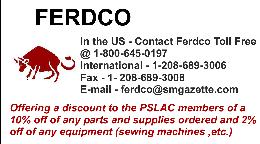 Leather Company Advertisement Page Support our sponsors and take advantage of the PSLAC Membership Discounts.