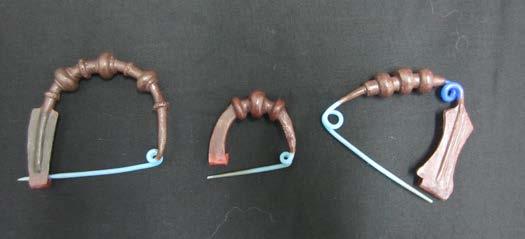 For castings of these two different models fibulae I used brass with elastic properties.