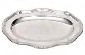 300-400 140 A George II meat dish of shaped oval outline and reeded borders, engraved with a coat-of-arms, 38cm long, maker
