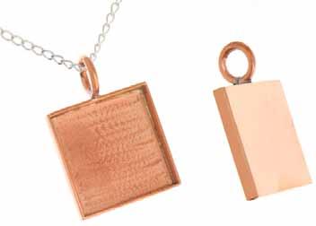 Applications ; Fill bezels with Apoxie clay or Polymer clay, Actual Size Pendants - Rectangle 24901016 21x11x2mm Silver Plated