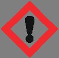 Pictograms or Hazard symbols and Hazard statement. Warning! Causes skin irritation. Causes eye irritation.