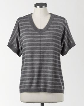 Easy Tonal Stripe Dolman (misses) Below, you can brighten up your current black or charcoal gray pants