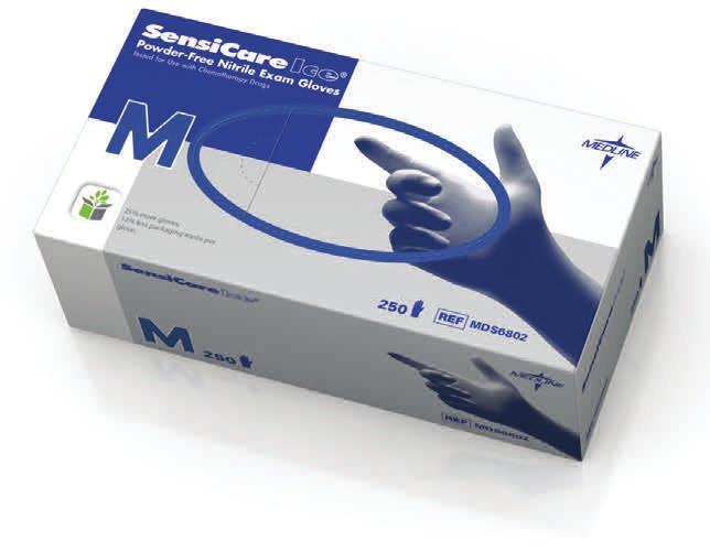 Gloves 4-3 mil Thickness Tex-Grip Powder-Free Nitrile Exam Gloves Uses Soft Stretch Modulus Technology to provide a second-skin comfort level.