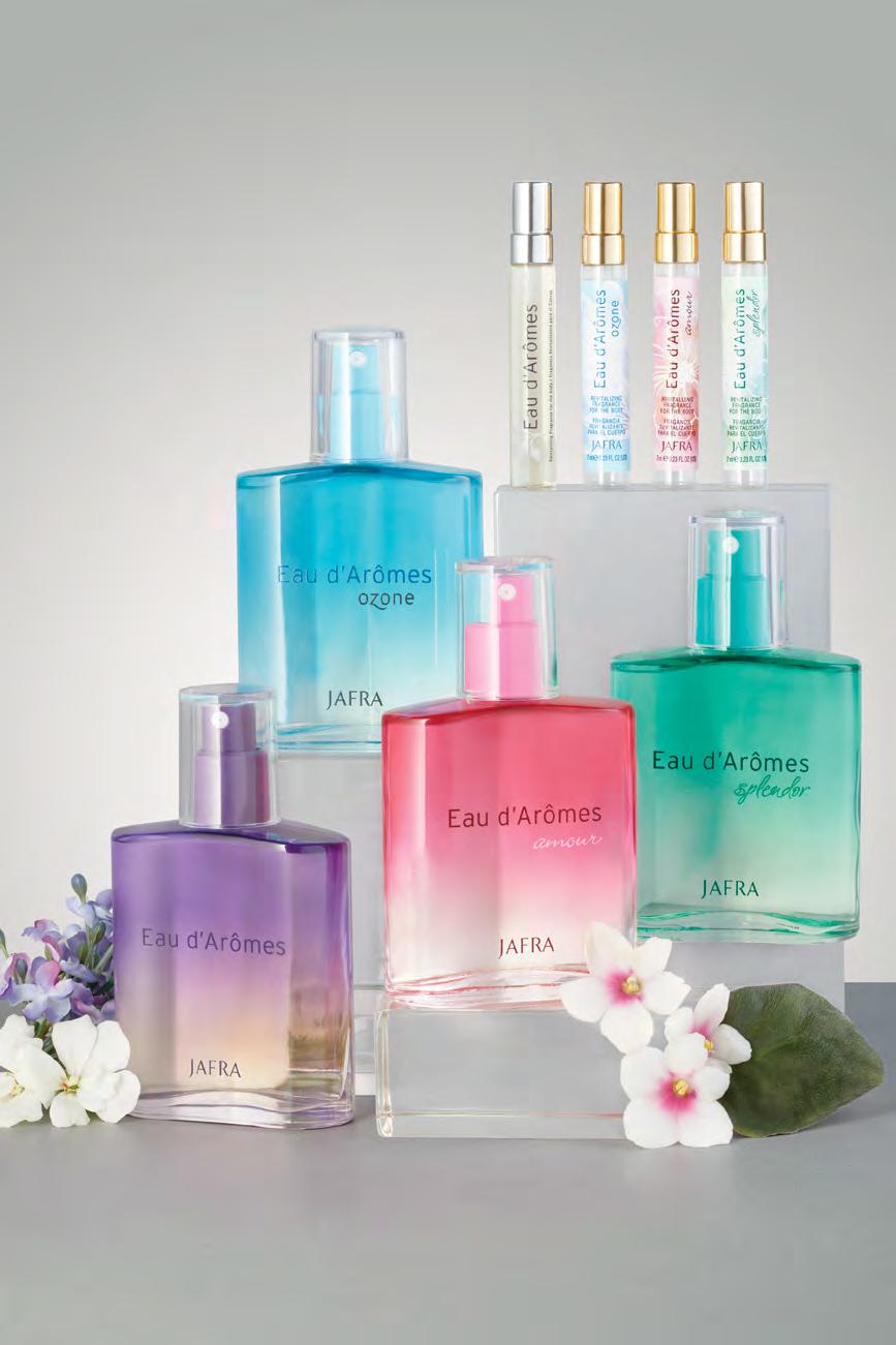 GO GREEN Find the perfect summer scent. CHOOSE 1 FREE PICK Happy Anniversary! FLOWERS When in doubt, wear florals for classic elegance. Eau d Arômes Fragrance Spray $26each SAVE OVER 30% 3.3 fl. oz.