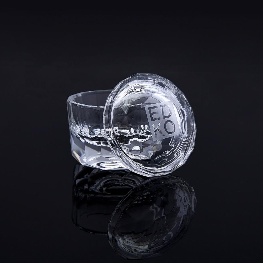 EDKO ACRYLIC SYSTEM DIAMOND DAPPEN DISH New Arrival EDKO Nail Champions has professionally designed this unique diamond dappen dish to be used both for competitions or everyday at the salon.