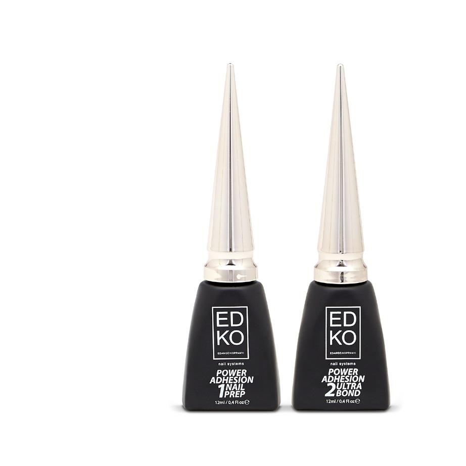 Incredible Couple EDKO NAIL PREPARATION & NAIL CARE / PRIMER SYSTEM 1 NAIL PREP / 2 ULTRA BOND Our EDKO Power Adhesion 2-step solution ensures oil-less nail surfaces and strong chemical connections