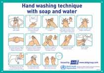 LIT0477 A4 Hand Washing Technique Sign