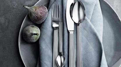 BERNADOTTE CUTLERY DESIGNER INSPIRED BY SIGVARD BERNADOTTE DESIGN YEAR 2011 The Bernadotte cutlery pattern was originally designed in sterling silver by the Swedish Prince Sigvard Bernadotte in 1939.