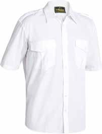 30 WORKWEAR 31 EPAULETTE SHIRT B71526 Button down shoulder epaulettes Two pleated pockets with button down flaps Left chest