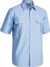 SHIRT BS1526 Two button down flap pockets Left chest pocket with pen division Centre back box pleat with locker loop