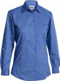 32 WORKWEAR 33 METRO SHIRT BS1031 Two button down pleated flap pockets with mitred corners Left chest pocket with pen division Double back pleats for increased shoulder movement Self coloured marbled