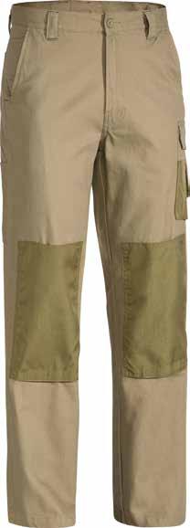 stronger top stitching thread 77 112R, 87 132S, 74 94L WOMENS INDUSTRIAL ENGINEERED DRILL PANT BPL6021 Engineered fit contoured shaped leg and knee Curved waistband to prevent gaping at back Four