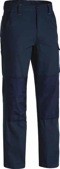 stitching thread 6 24 COTTON DRILL COOL LIGHTWEIGHT WORK PANT BP6899 Two side angled pockets with right internal fob pocket Utility open pocket with touch tape closure and pen division Cargo pocket