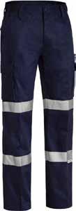 60 SAFETYWEAR REGULARWEIGHT 3M TAPED INDUSTRIAL ENGINEERED CARGO PANT BPC6021T 3M 9920 Reflective tape around lower leg Engineered fit contoured shaped leg and knee Curved waistband to prevent gaping