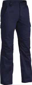 78 INDUSTRIAL INDUSTRIAL ENGINEERED CARGO PANT BPC6021 Engineered fit contoured shaped leg and knee Curved waistband to prevent gaping at back Ten multifunctional pockets including hidden tool
