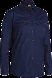 chest mitred patch pockets with buttoned opening Left chest pocket with pen division Two piece structured buttoned down collar Contrast coloured buttons and stitching Classic chambray weave Blue
