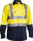 CLOSED FRONT SHIRT BSC6896 PG 49 3M TAPED TWO TONE HI VIS