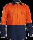 46, 64, 66 TWO TONE HI VIS DRILL SHIRT BS6267 PG 55 TWO TONE