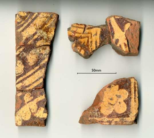 Figure 36: Floor tile fragments from Trench D