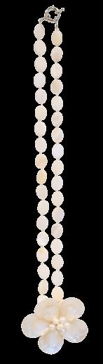 out out Length: 18 Material: Shell Suggested Retail: $29 SKU 4030FPL- Flower Shell