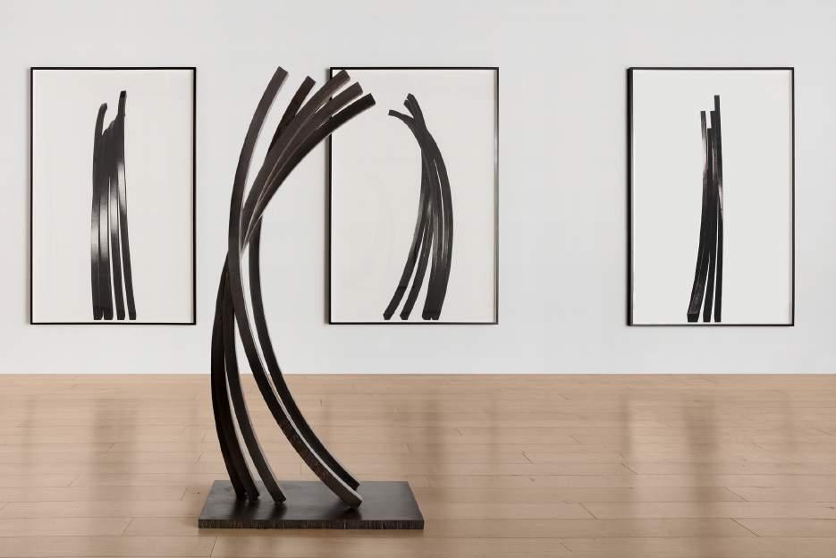 March 27, 2017 Bernar Venet: Versatile Forms Presented by Paul Kasmin Gallery, New York, Bernar Venet: Arcs, showcases the dynamic work of the French conceptual artist through six large-scale