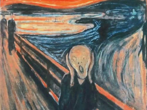 The Scream: Interactive Screaming Painting Created