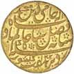 3121* East India Company, Bengal Presidency, Murshidabad Mint type, 1793 type, Milled issue, Perpetual 19 san sicca series of standard gold currency, in the name of Shah Alam II (A.H. 1173-1221, A.D.