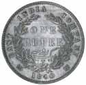 3124 East India Company, Bengal Presidency, New Calcutta Mint, 1830-1833 fourth milled issue, Perpetual 19 san sicca series, Standard Silver Currency, in the name of Shah Alam II (A.H. 1173-1221, A.D.