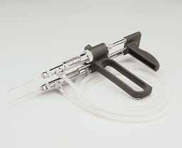 Socorex Syringe with Vial Holder Socorex Twin Syringe with Feed Tubes Socorex Syringe with Feed Tube Easy to disassemble, clean and
